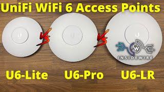 UniFi WiFi 6 Access Point Comparison | U6-Lite Vs U6-Pro Vs U6-LR