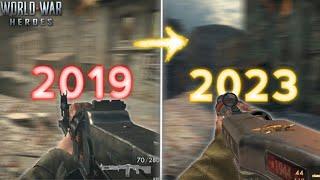 WORLD WAR HEROES  GAMEPLAY COMPARISON 2019 & 2023 • DEATMATCH BERLIN MAP | WWH