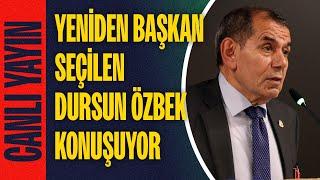 CANLI | Galatasaray yeniden Dursun Özbek'i seçti! Dursun Özbek konuşuyor.