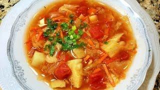 ЖИРОСЖИГАЮЩИЙ СУП  - 1 кг  в день. Суп для Похудения. Постный суп.  Fat-burning Soup - 1 kg per day.