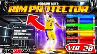 BEST RIM PROTECTOR BUILD ON NBA 2K22! RARE BUILD SERIES VOL. 28