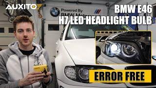 Plug and play,  Error Free H7 LED Headlight Bulb Installation - AUXITO GF Series H7 Bulb Review