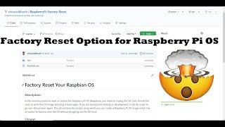 Add A Reset Option for Raspberry Pi OS | Factory Reset Raspbian OS | Reset Raspberry PI OS