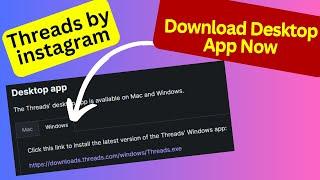 How to download threads app on pc or laptop | threads by instagram app