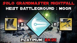 Solo Grandmaster Nightfall - Heist Battleground Moon - Arc Warlock [Destiny 2]