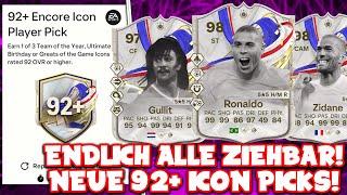 ENDLICH ALLE ZIEHBAR! 30x NEUE 92+ ICON PICKS in EA FC 24