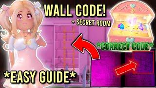 HOW TO FIND YOUR SECRET WALL CODE  *EASY TUTORIAL* + CHEST LOCATION! | Royale High 