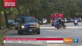 WATCH: Big police escort for officer wounded in Houston shooting