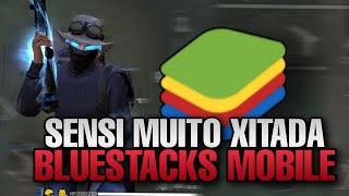 MELHOR QUE HEADTRACKING NOVO BLUESTACKS MOBILE COM AJUSTE IGUAL XIT + SENSI NUNCA REVELADA!