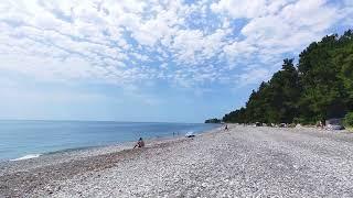 Пляж Уч-Дере в июле 2023: свободный пляж в 20 минутах от Сочи
