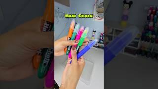 Unboxing Hair Chalk Kit  #crafteraditi #shorts #ASMR #unboxing #diy @CrafterAditi