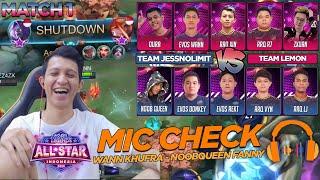 MIC CHECK BAR BAR GAMING - MLBB ALL STAR 2020 - WANN BISA KHUFRA? NOOBQUEEN FANNY DONG!