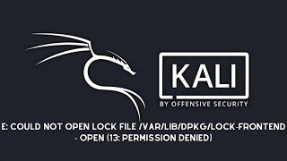 E: Could not open lock file /var/lib/dpkg/lock-frontend - open (13: Permission denied)