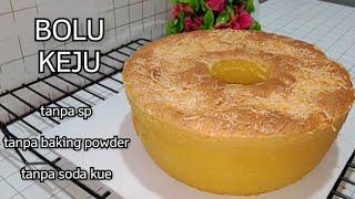 Bolu Keju tanpa pengembang hasilnya moist banget