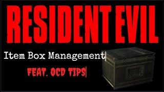 Resident Evil - Item Box Organization Tips