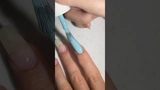 powder blue nails !!🩵 #shorts #satisfying #nailart #naildesigns #nails #nailinspo #nailtech #nail