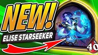 NEW BATTLEGROUNDS HERO: ELISE STARSEEKER! | Hearthstone Battlegrounds | HS Auto Battler