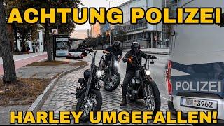 Achtung Polizei, auf dem Weg zu den Harley Days, alles läuft schief.  HARLEY DAYS PART 1