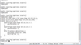 Configuring BFD for Static Routes with J-Web