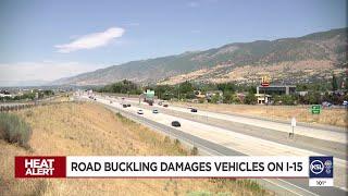 Heat causes Interstate 15 buckling, damages multiple vehicles in Davis County