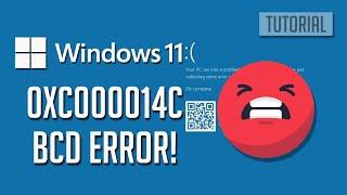 How to Fix Error  0xc000014c Boot BCD Error in Windows 11