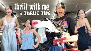 THRIFT WITH ME + THRIFTING TIPS!! How to step up your thrift game + amazing finds!