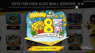 Vote For FREE Gloo Wall Reward | Claim Gloo Wall Skin Event Free Fire