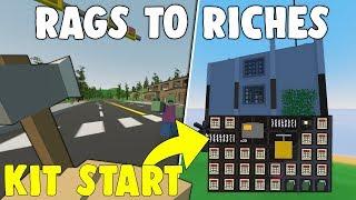 ULTIMATE RAGS TO RICHES! - SOLO OP LOOT CLAN BASE RAID (Unturned Rags to Riches)