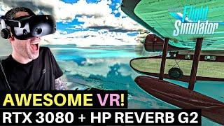 MSFS | RTX 3080 | HP REVERB G2 | VR LOOKS GREAT!