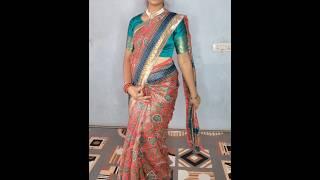 Cotton saree draping tutorial/easy tips for beginners #saree #fashion #stylish