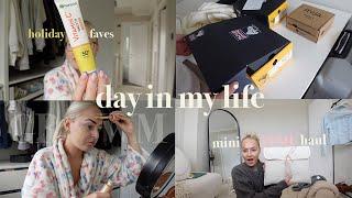 spend the day with me | holiday faves, mini TEMU haul + PR goodies