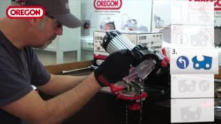 Oregon 511AX Chain Grinder Set-up and Grinding Instructions