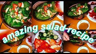 amazing salad recipe!  *cooking in quarantine*