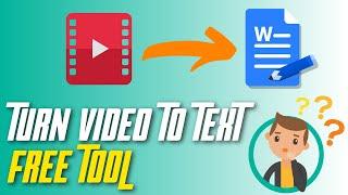 How to  Turn Video into a Blog Post  | Transcribe Videos File to Text | YouTube Subtitles Download