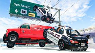 Police Car Chases #46 - BeamNG DRIVE | SmashChan