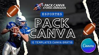 Pack Canva GRÁTIS ESPORTES - 12 Templates Canva Gratuitos para Esportes