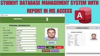 HOW TO CREATE STUDENTS DATABASE MANAGEMENT SYSTEM IN MS ACCESS WITH REPORT