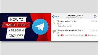 Enable Topics in Telegram Group’s || SHIKARI || #telegram