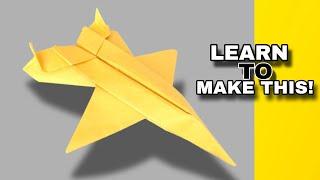 How to make Sukhoi su-27 paper airplane || world best paper plane || easy boomerang plane