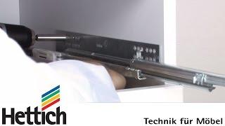 Mounting of Quadro concealed full extension runners: Do-It-Yourself with Hettich