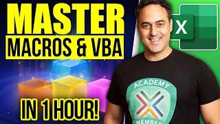 Master Excel MACROS & VBA in ONLY 1 HOUR!