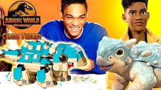 Building LEGO Bumpy with NO INSTRUCTIONS feat. the Cast of JURASSIC WORLD: CHAOS THEORY