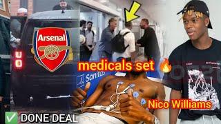 BREAKING Nico Williams "deal"Agreed️ arsenal bid acceptedMedicals set arsenal transfer news now