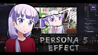 Persona 5 Effect AMV Tutorial | After Effects