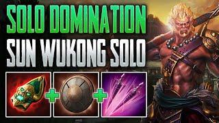 BRUISER WUKONG HITS HARD! Sun Wukong Solo Gameplay (SMITE Conquest)