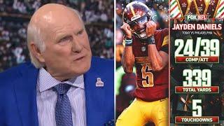 "Jayden Daniels is the best rookie QB this season" - Terry Bradshaw on  Commanders beat Eagles 36-33