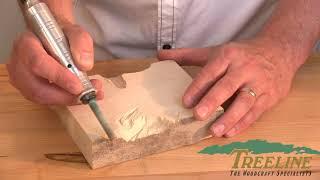 Demonstration on a Foredom Flexshaft Tool - Foredom Flexible Shaft for Carving - TreelineUSA.com