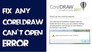 How to Fix Any CorelDRAW or Any Software Can't Open Error