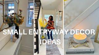 Small Entryway Makeover | Small Entryway Decorating Ideas| Spring Decor Ideas