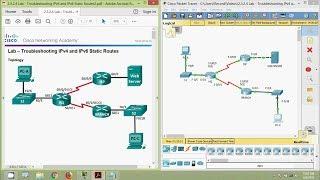 2.3.2.4 Lab - Troubleshooting IPv4 and IPv6 Static Routes